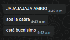 Comentarios positivos de un cliente